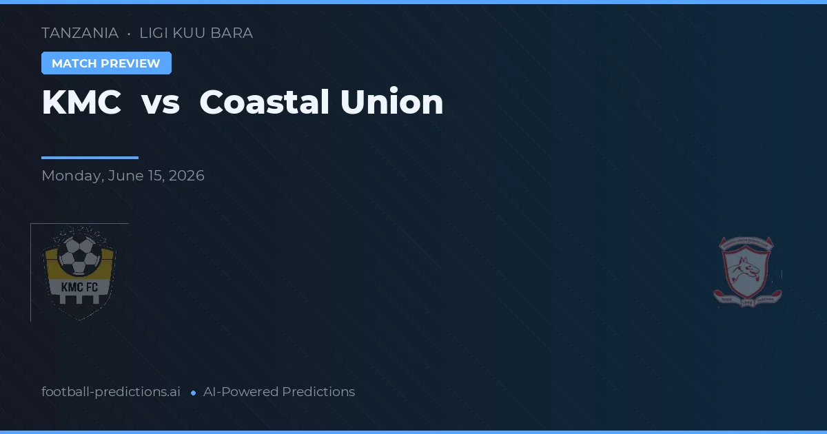KMC vs Unión Costera — pronóstico y previa del partido