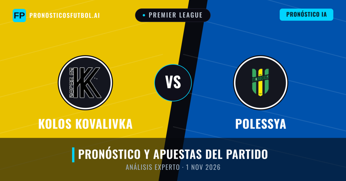 Kolos Kovalivka vs Polessya — pronóstico y previa del partido