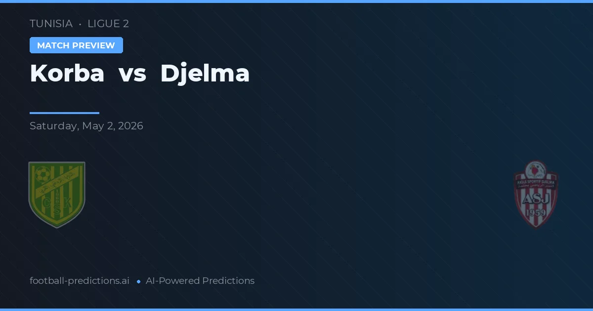 Korba vs Djelma — pronóstico y previa del partido