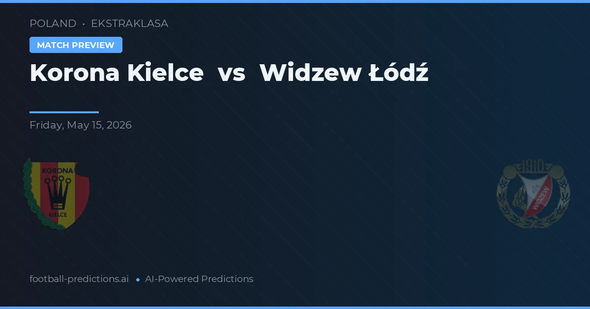 Korona Kielce vs Widzew Łódź — pronóstico y previa del partido