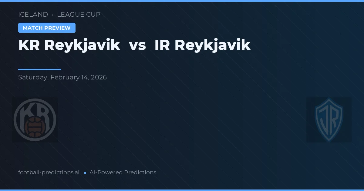 KR Reykjavík vs IR Reykjavík — pronóstico y previa del partido