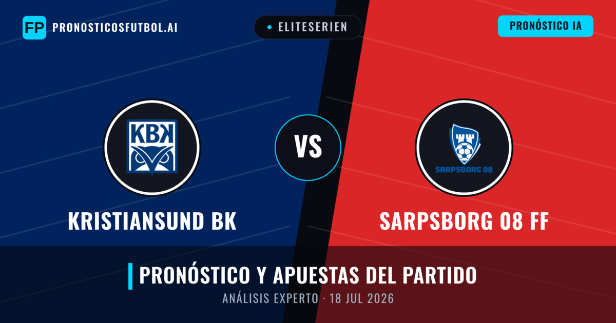 Kristiansund BK vs Sarpsborg 08 FF — pronóstico y previa del partido