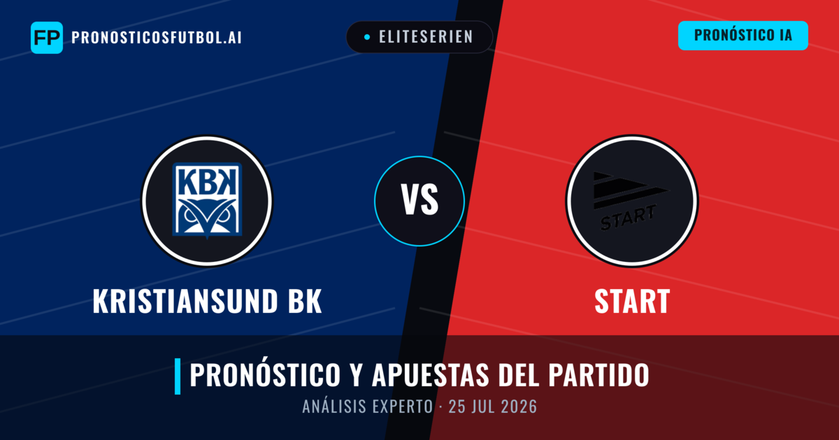 Kristiansund BK vs Start — pronóstico y previa del partido
