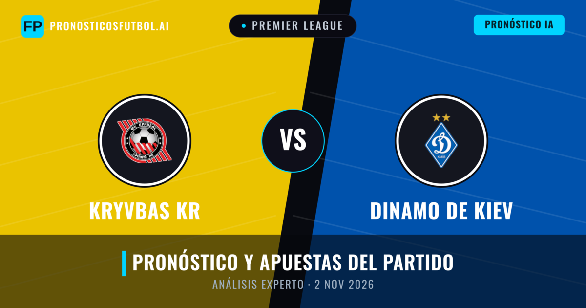Kryvbas KR vs Dinamo de Kiev — pronóstico y previa del partido