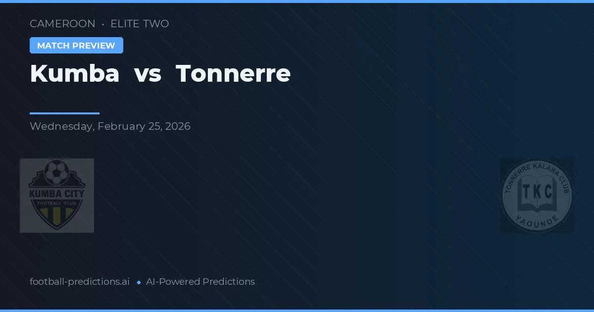 Kumba vs Tonnerre — pronóstico y previa del partido