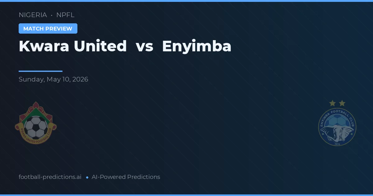Kwara United vs Enyimba — pronóstico y previa del partido