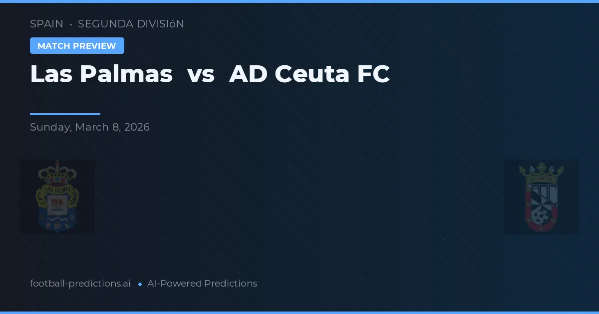 Las Palmas vs Ceuta FC — pronóstico y previa del partido