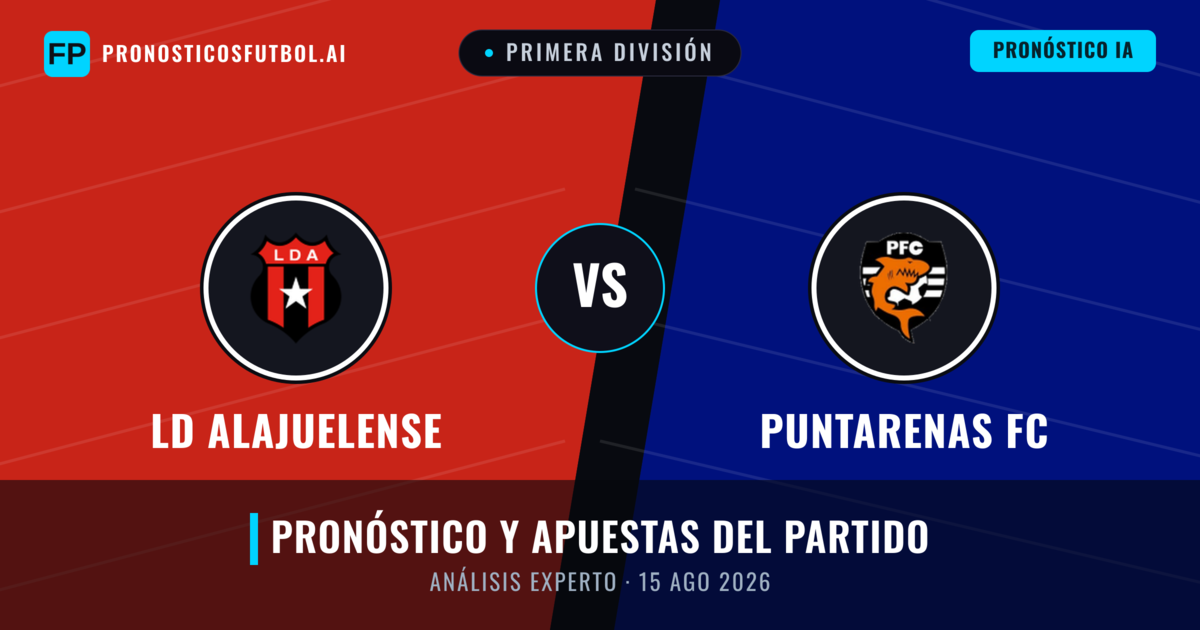 LD Alajuelense vs Puntarenas FC — pronóstico y previa del partido