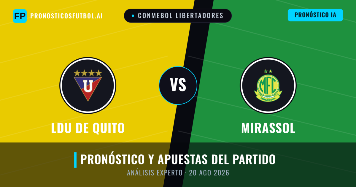 LDU de Quito vs Mirassol — pronóstico y previa del partido
