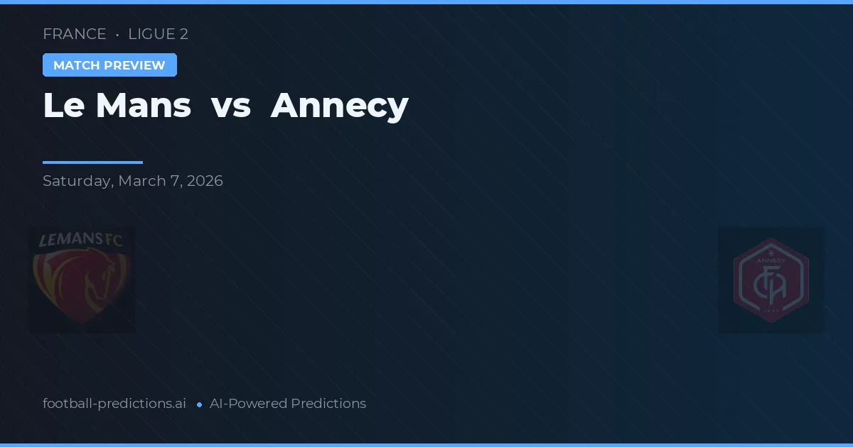 Le Mans vs Annecy — pronóstico y previa del partido