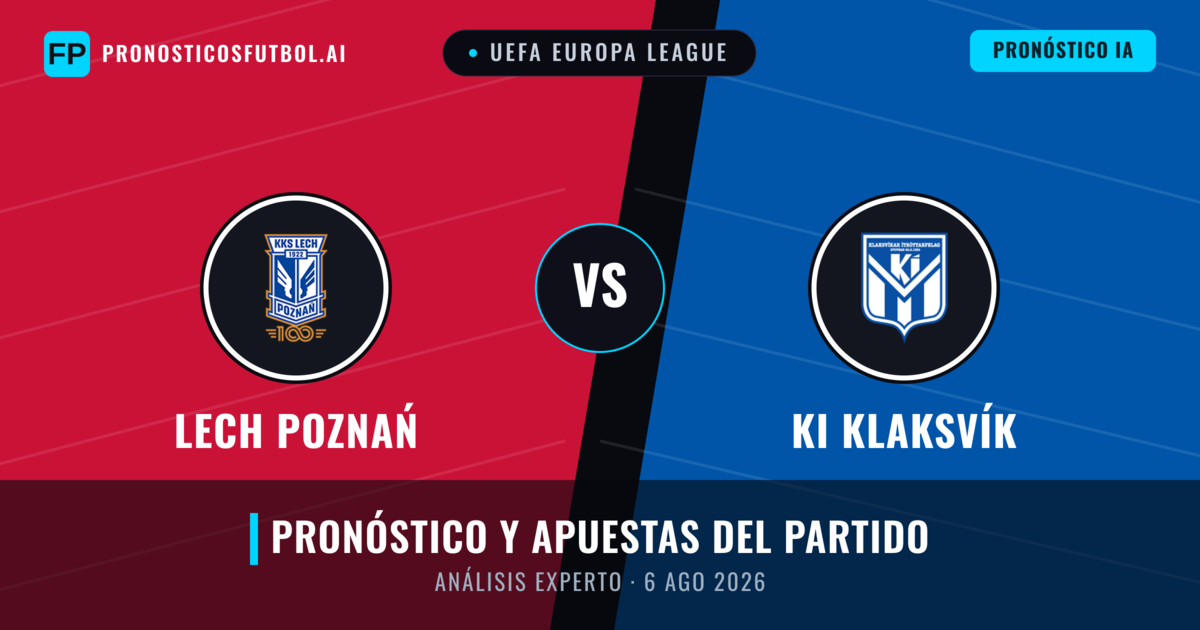 Lech Poznań vs KI Klaksvík — pronóstico y previa del partido
