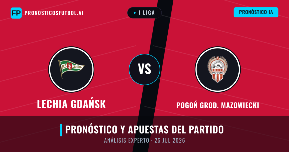 Lechia Gdańsk vs Pogoń Grod. Mazowiecki — pronóstico y previa del partido