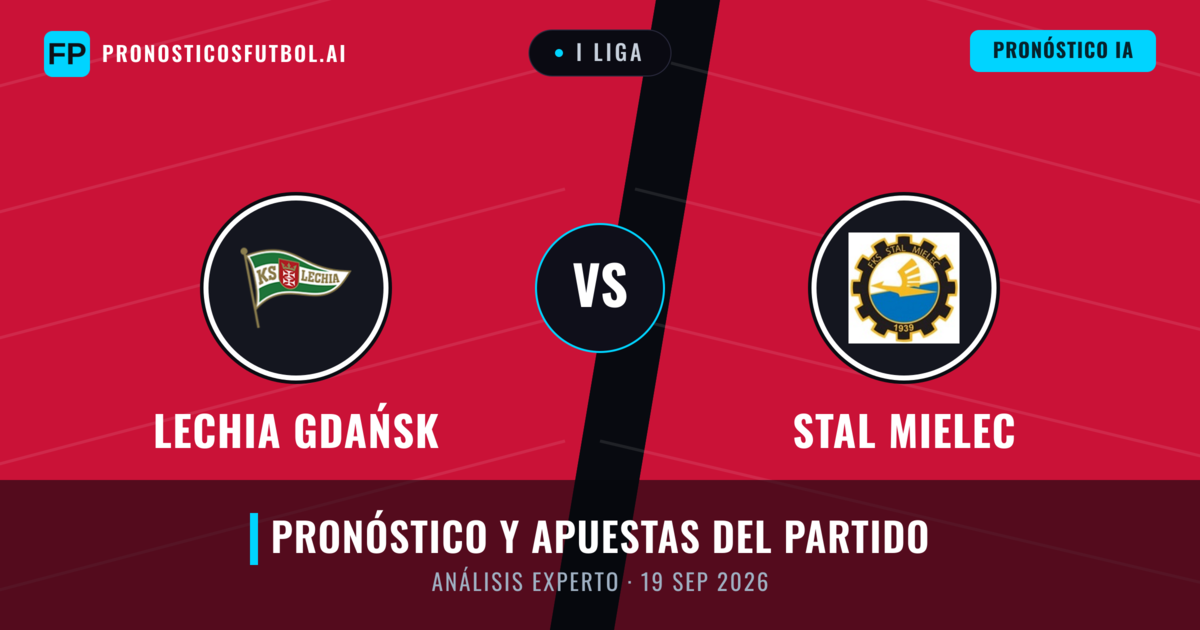 Lechia Gdańsk vs Stal Mielec — pronóstico y previa del partido