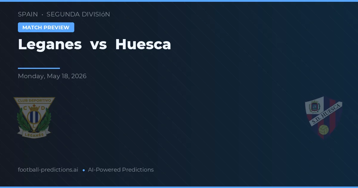 Leganés vs Huesca — pronóstico y previa del partido