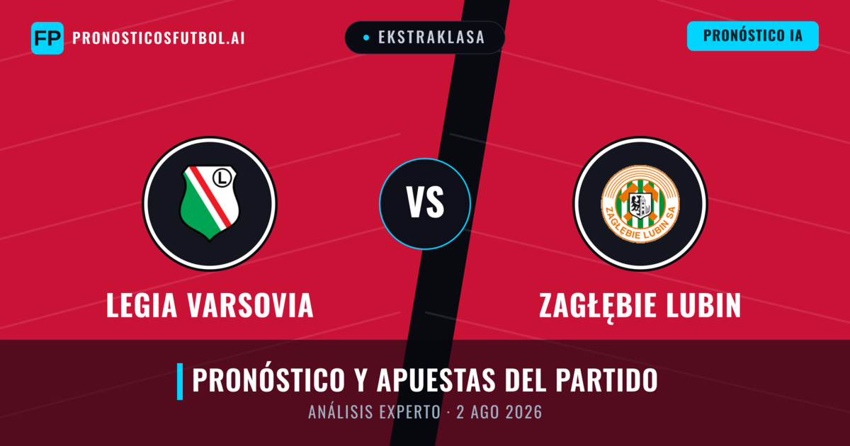 Legia Varsovia vs Zagłębie Lubin — pronóstico y previa del partido