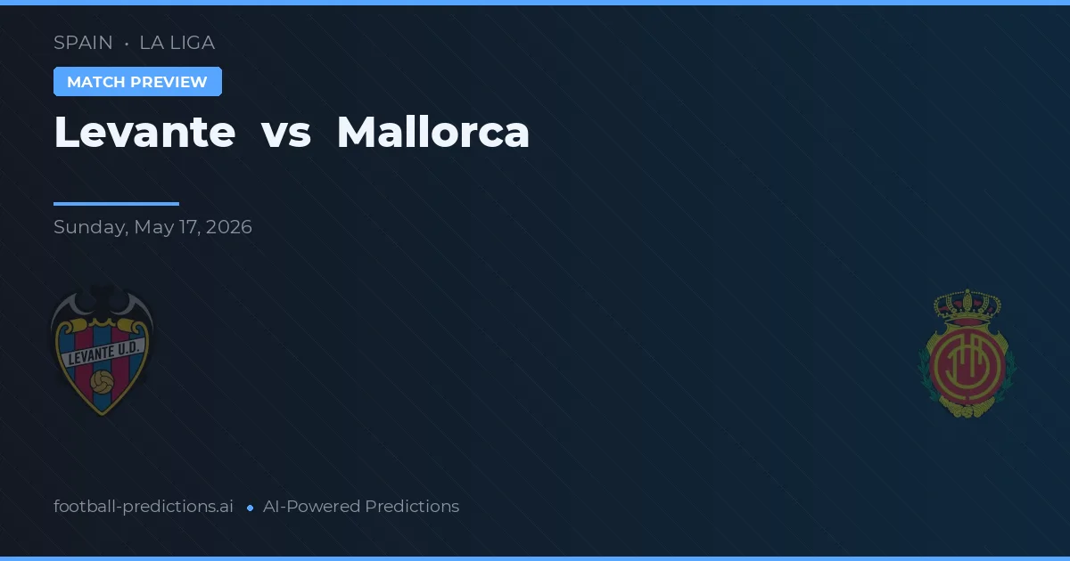 Levante vs Mallorca — pronóstico y previa del partido