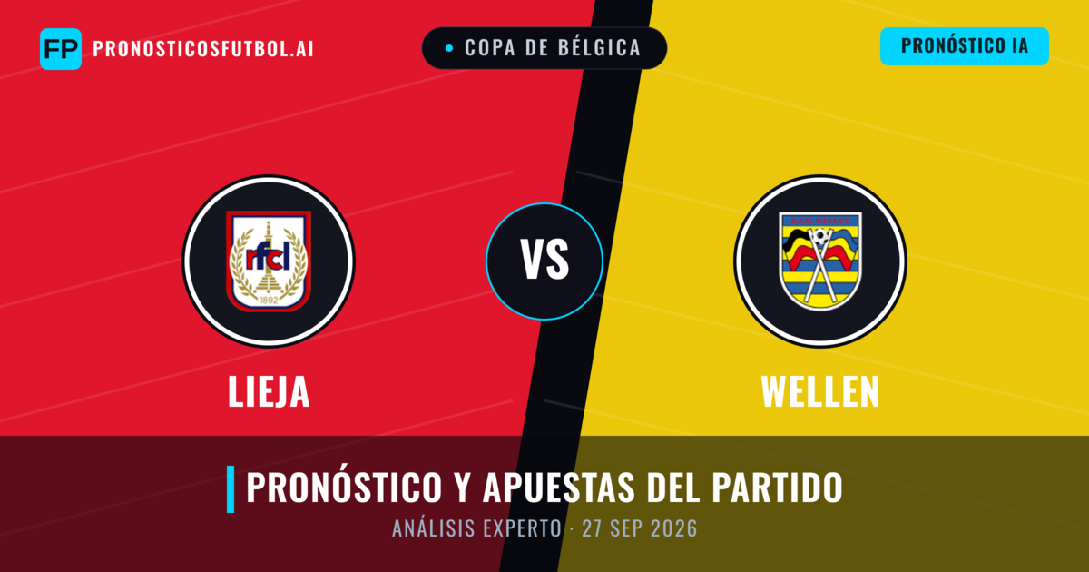 Lieja vs Wellen — pronóstico y previa del partido