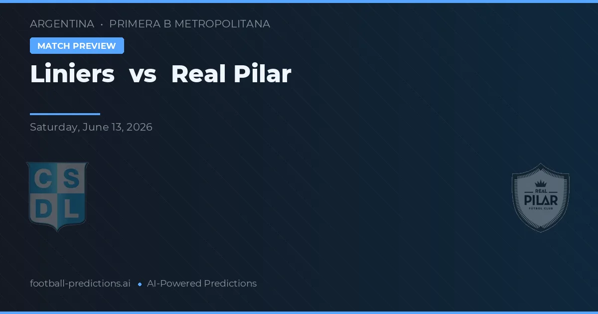 Liniers vs Real Pilar — pronóstico y previa del partido