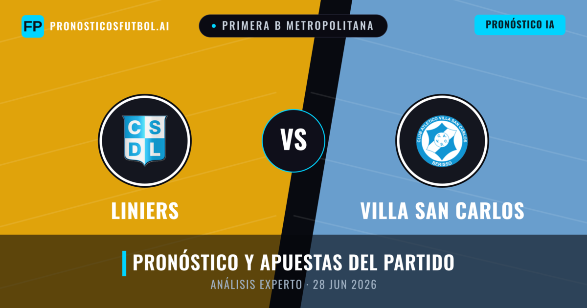 Liniers vs Villa San Carlos — pronóstico y previa del partido