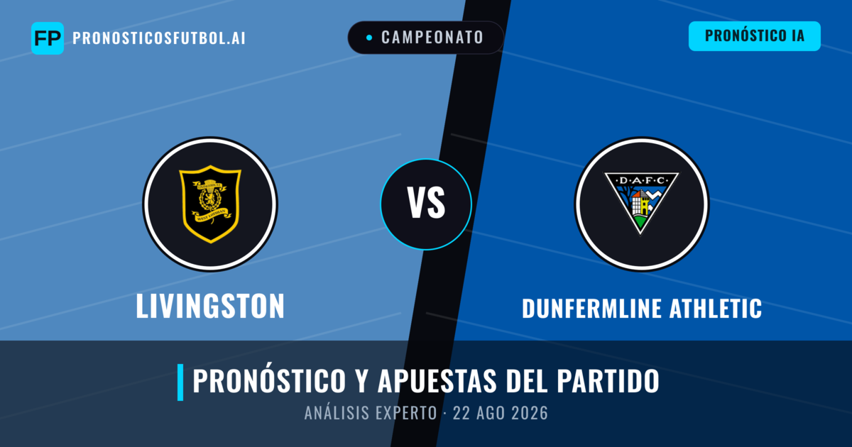 Livingston vs Dunfermline Athletic — pronóstico y previa del partido