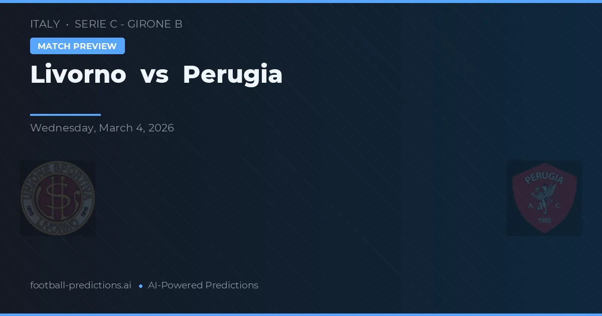 Livorno vs Perugia — pronóstico y previa del partido
