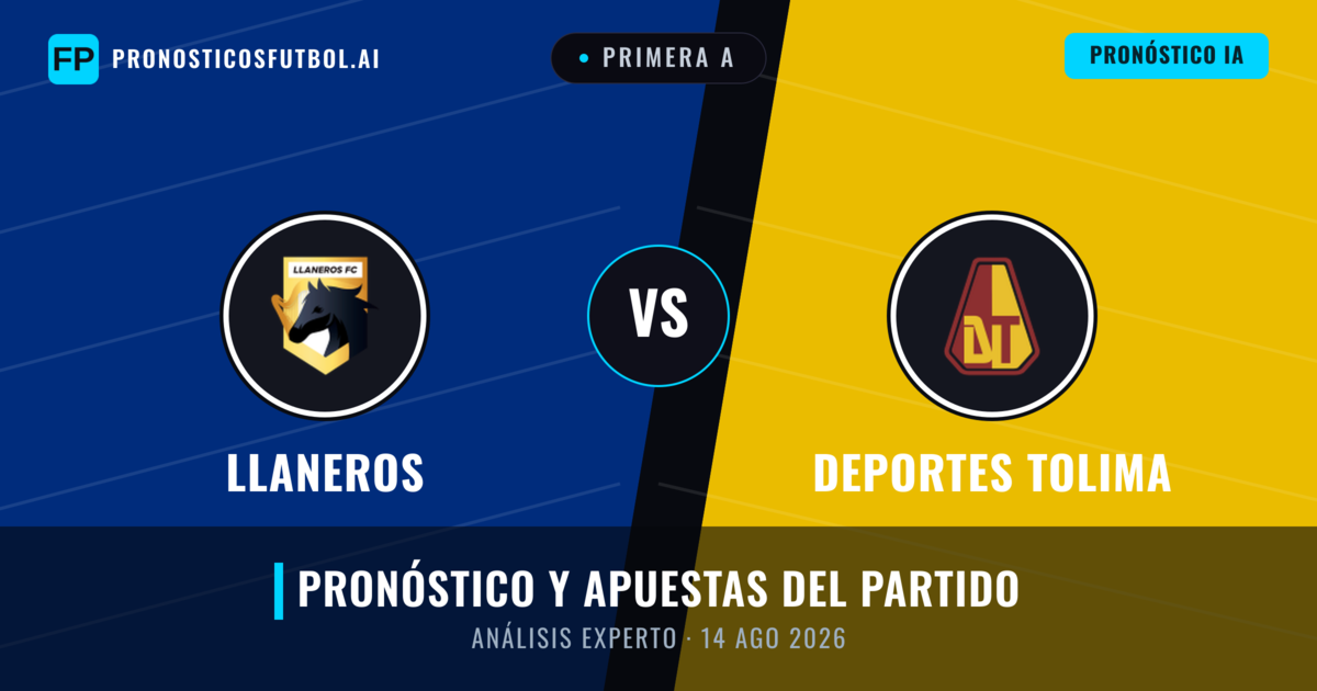 Llaneros vs Deportes Tolima — pronóstico y previa del partido
