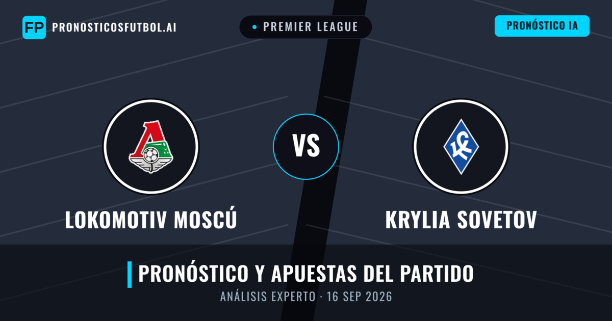 Lokomotiv Moscú vs Krylia Sovetov — pronóstico y previa del partido
