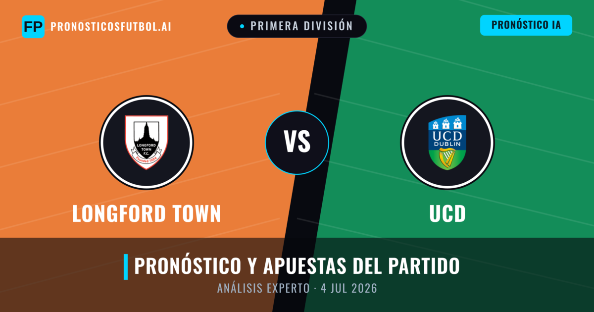 Longford Town vs UCD — pronóstico y previa del partido