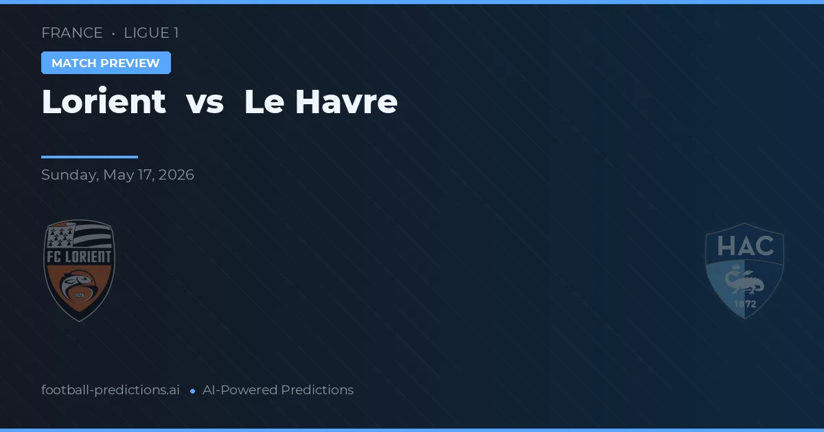 Lorient vs Le Havre — pronóstico y previa del partido