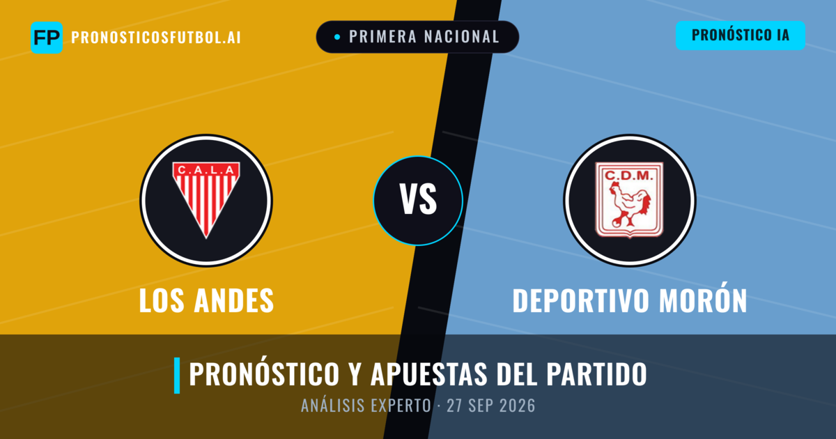 Los Andes vs Deportivo Morón — pronóstico y previa del partido