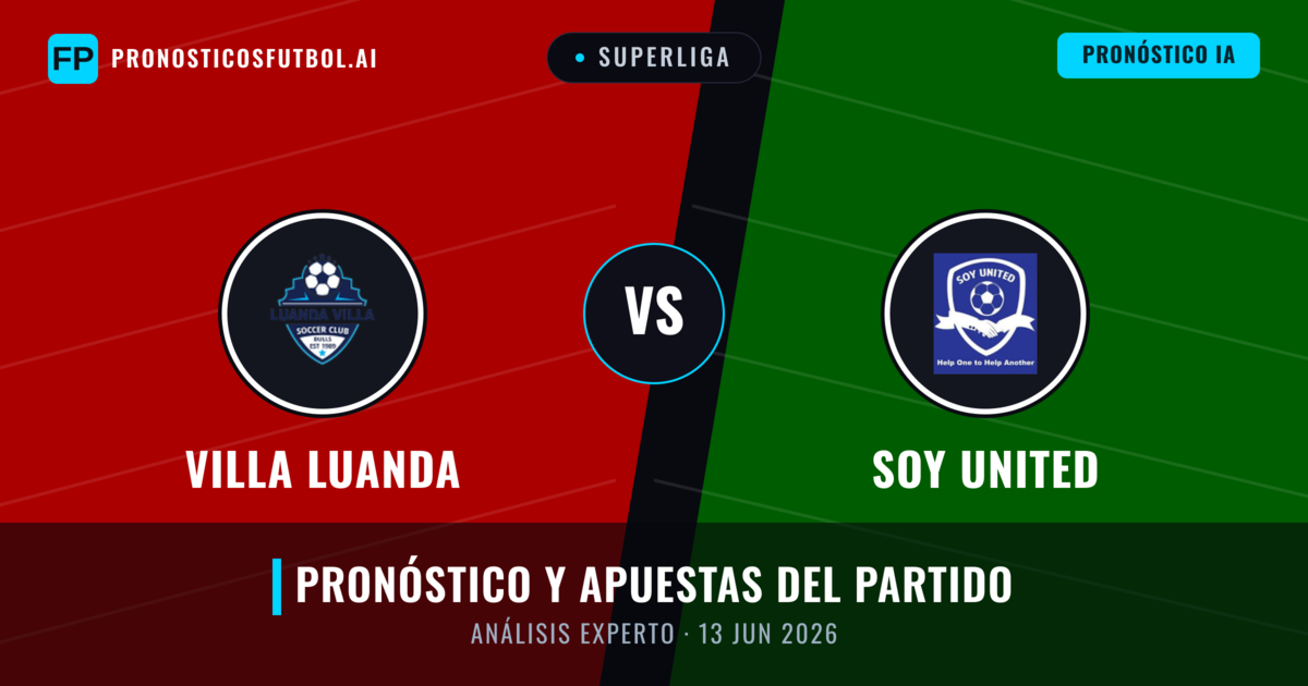 Villa Luanda vs Soy United — pronóstico y previa del partido