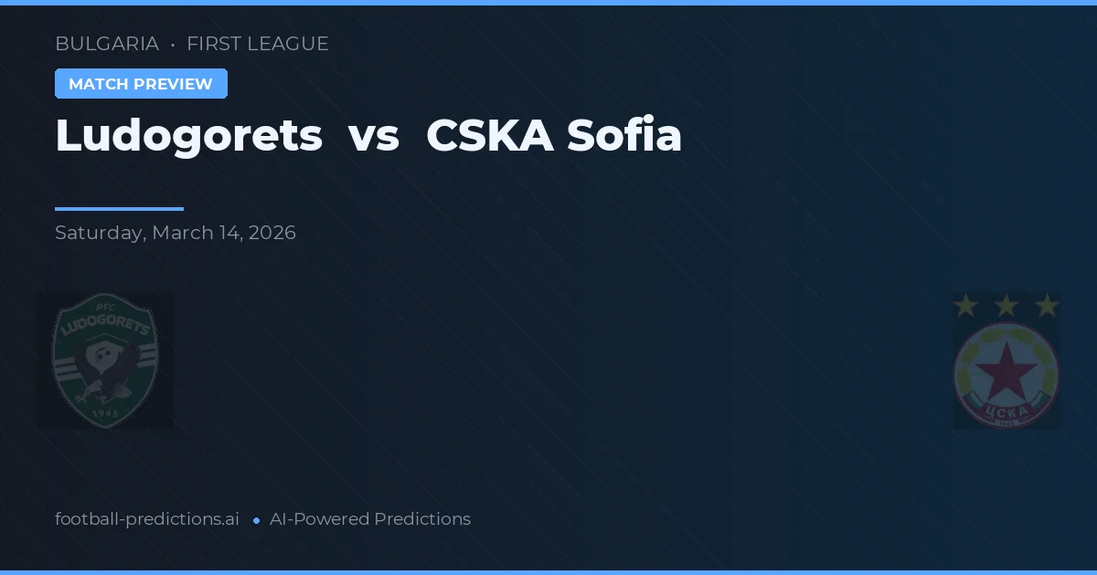 Ludogorets vs CSKA Sofía — pronóstico y previa del partido
