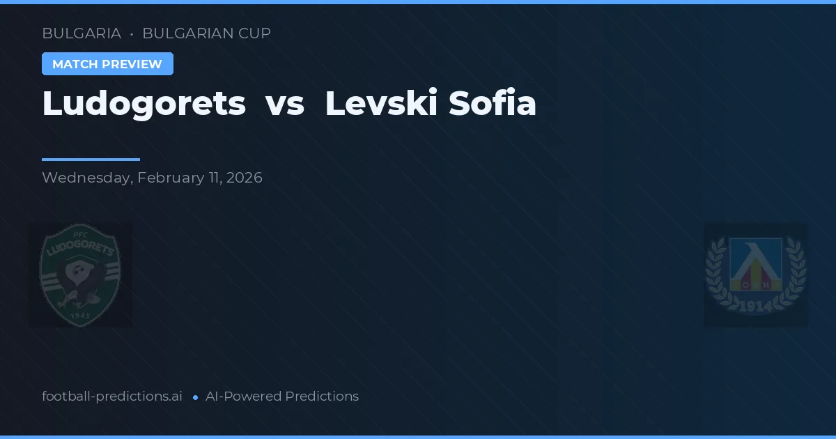 Ludogorets vs Levski Sofía — pronóstico y previa del partido