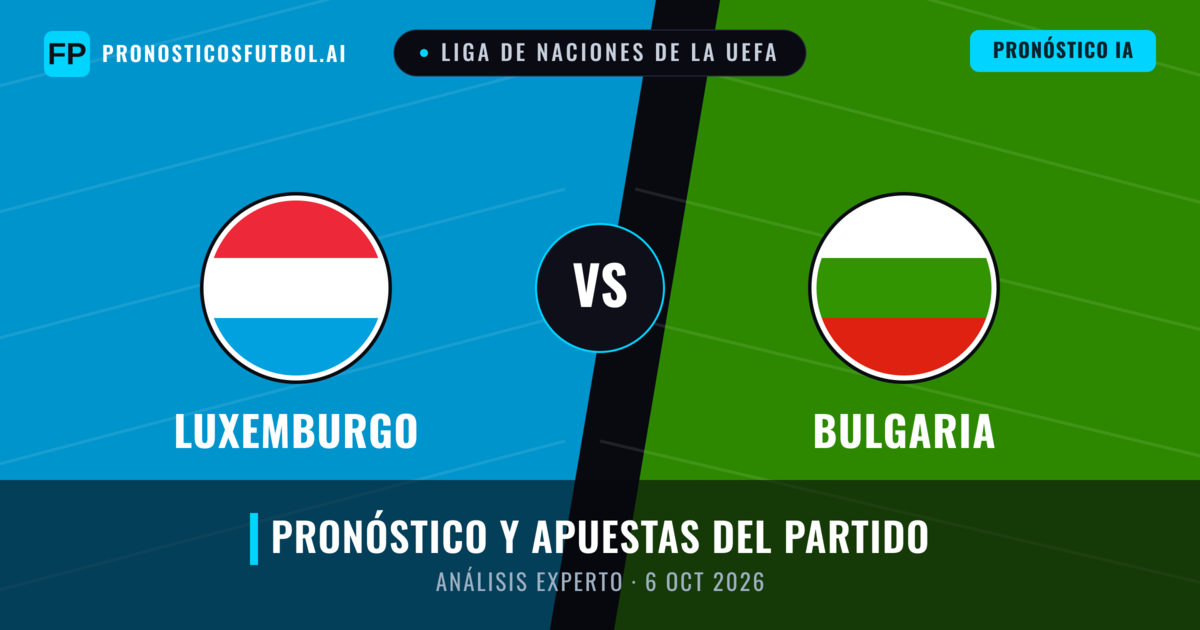 Luxemburgo vs Bulgaria — pronóstico y previa del partido