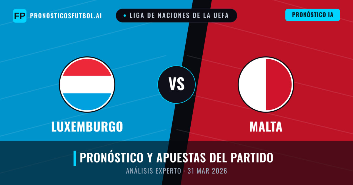 Luxemburgo vs Malta — pronóstico y previa del partido