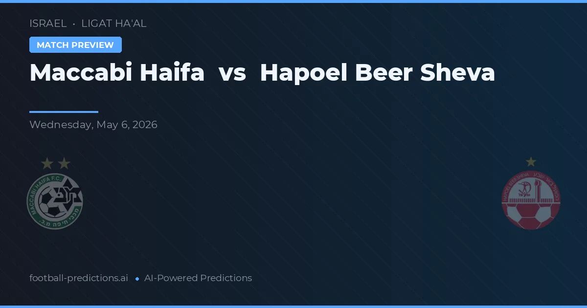 Maccabi Haifa vs Hapoel Be'er Sheva preview