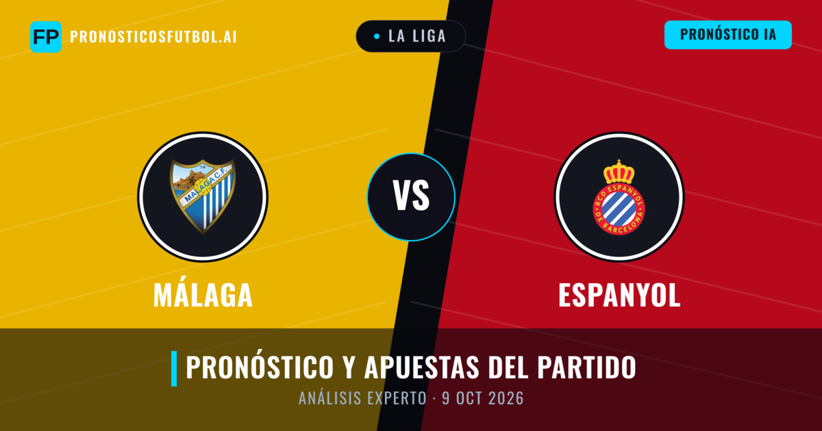 Málaga vs Espanyol — pronóstico y previa del partido