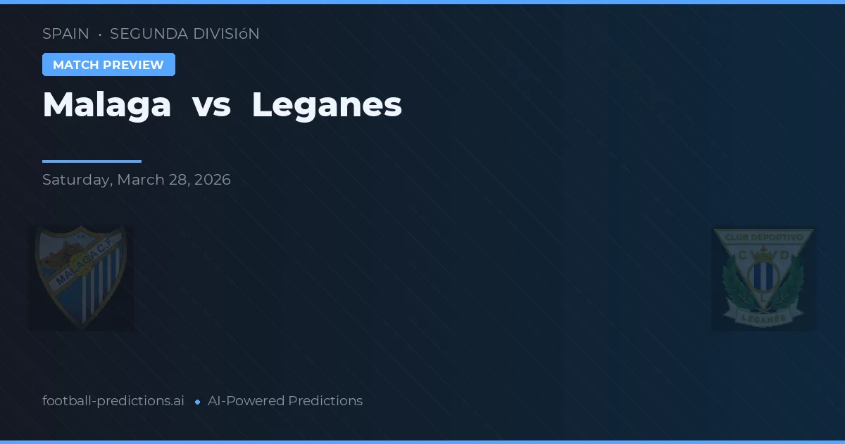 Málaga vs Leganés — pronóstico y previa del partido