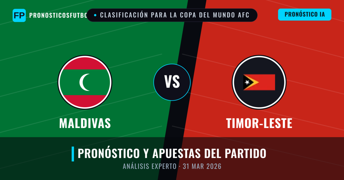 Maldivas vs Timor-Leste — pronóstico y previa del partido