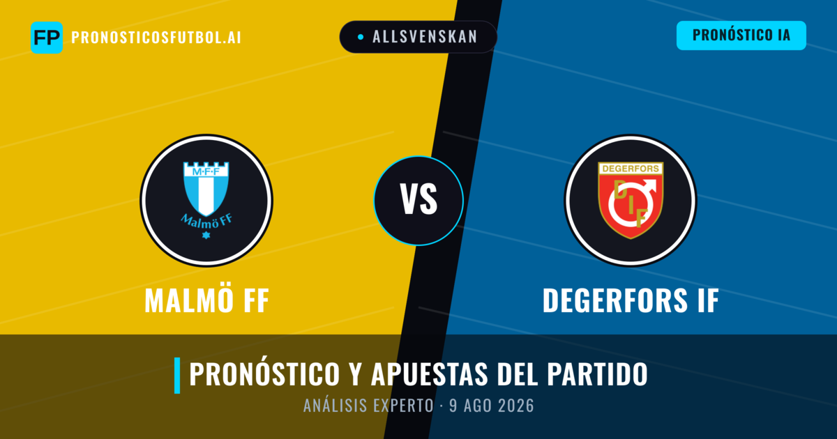 Malmö FF vs Degerfors IF — pronóstico y previa del partido
