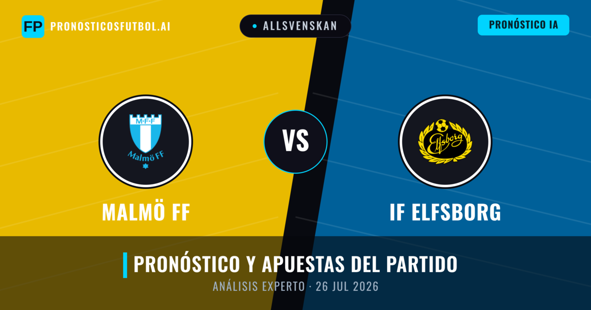 Malmö FF vs IF Elfsborg — pronóstico y previa del partido
