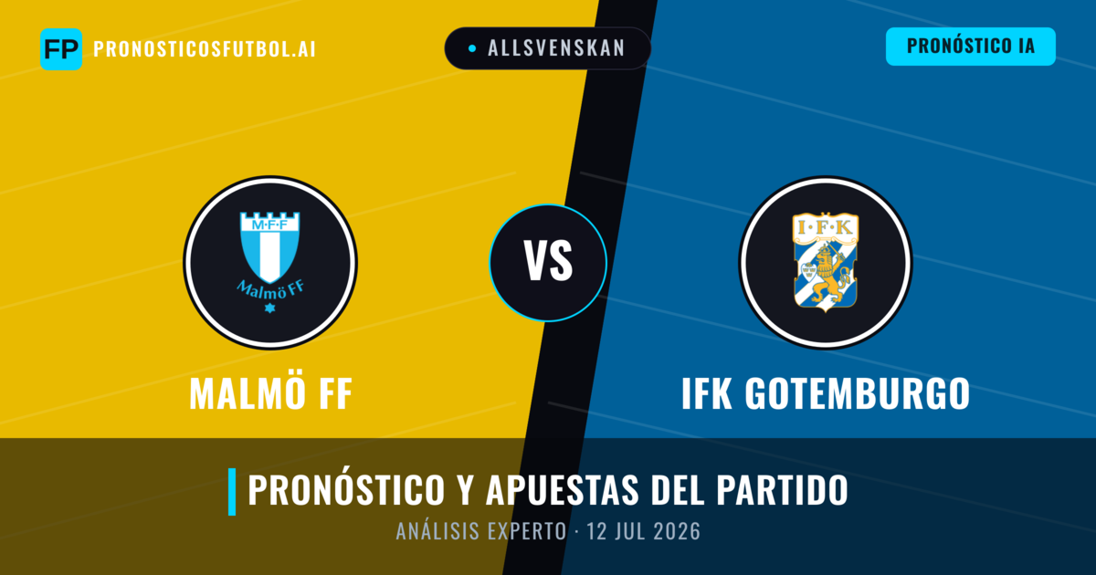 Malmö FF vs IFK Gotemburgo — pronóstico y previa del partido