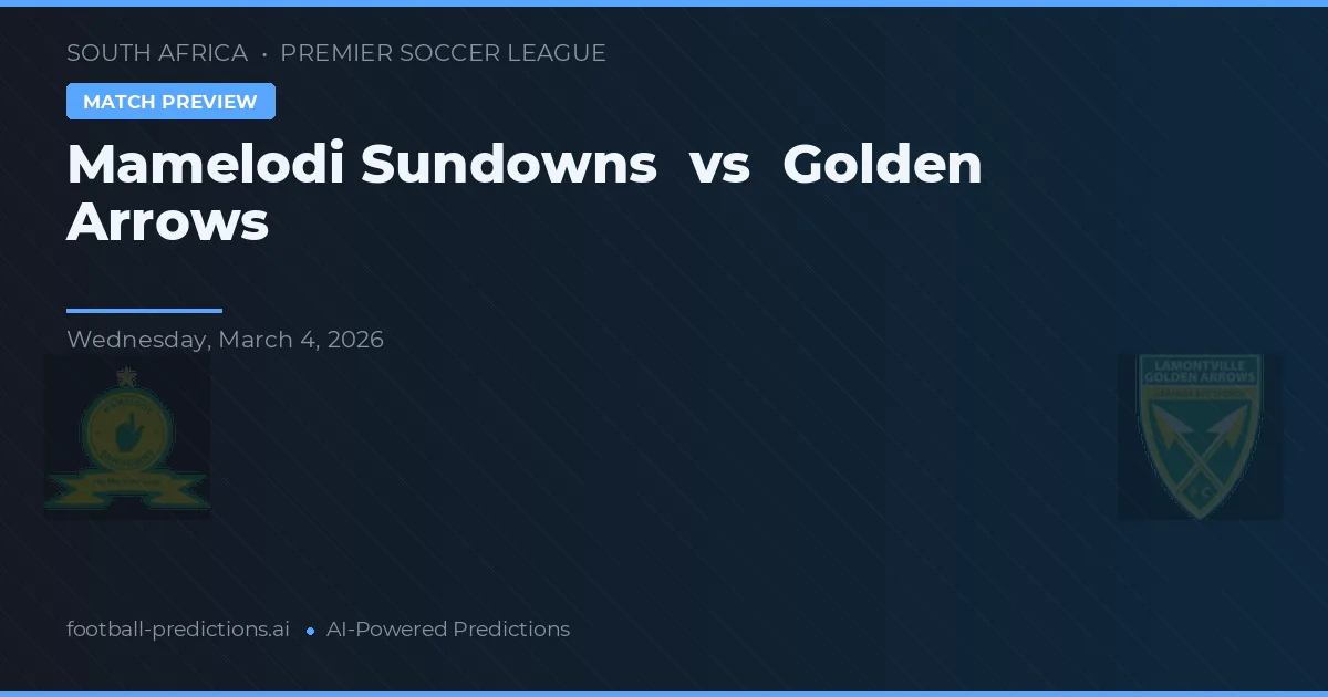 Mamelodi Sundowns vs Arcos Dorados — pronóstico y previa del partido