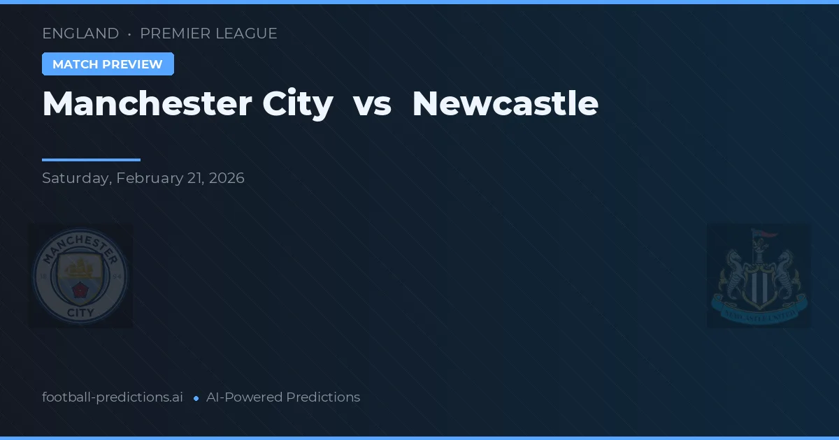 Manchester City vs Newcastle — pronóstico y previa del partido