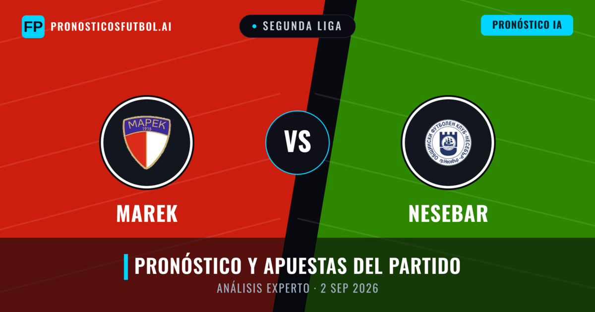 Marek vs Nesebar — pronóstico y previa del partido