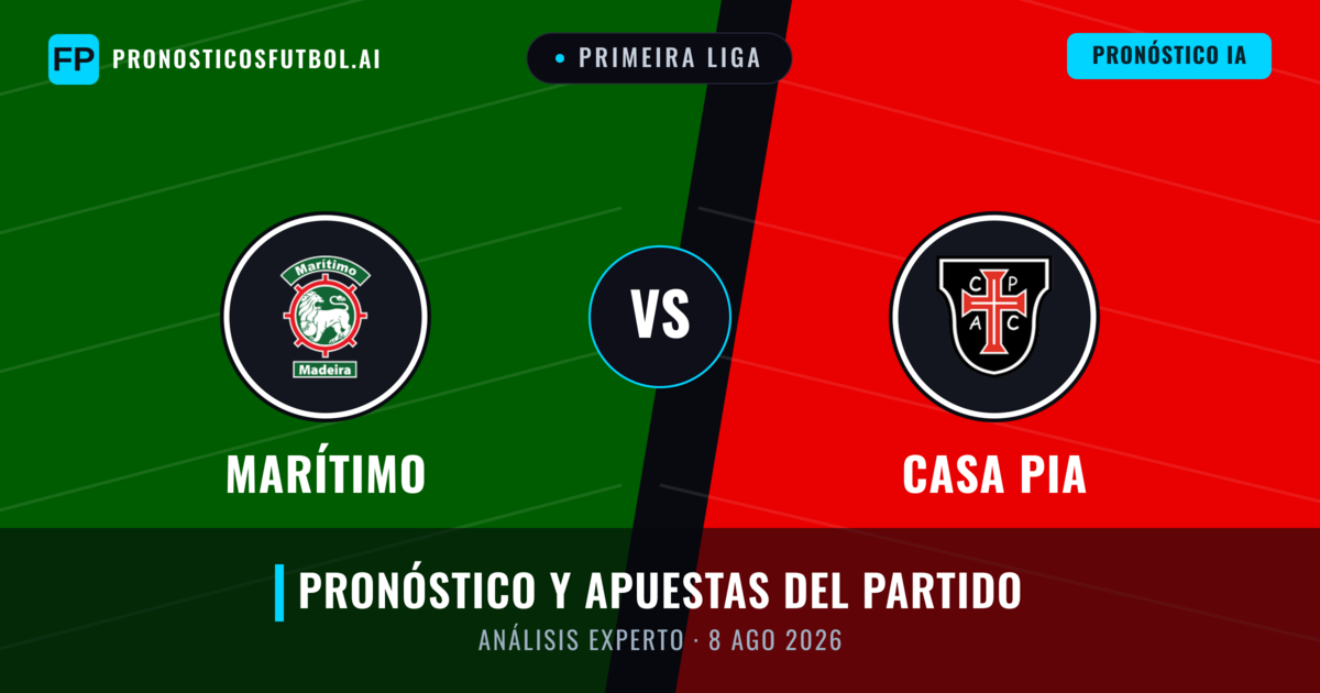 Marítimo vs Casa Pia — pronóstico y previa del partido
