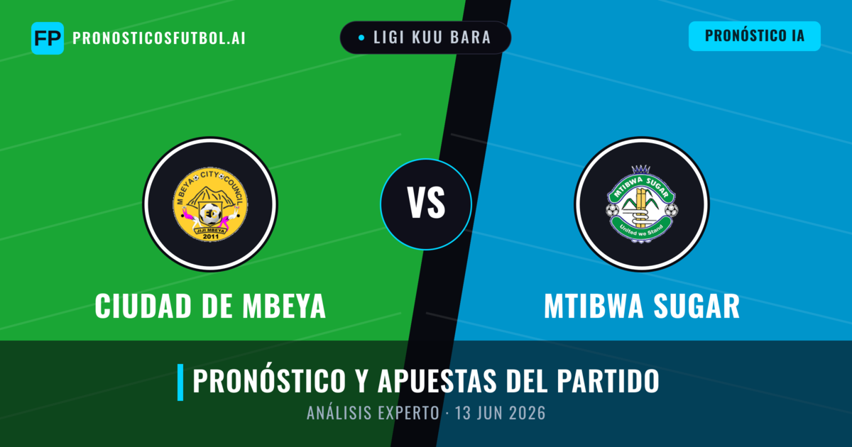 Ciudad de Mbeya vs Mtibwa Sugar — pronóstico y previa del partido