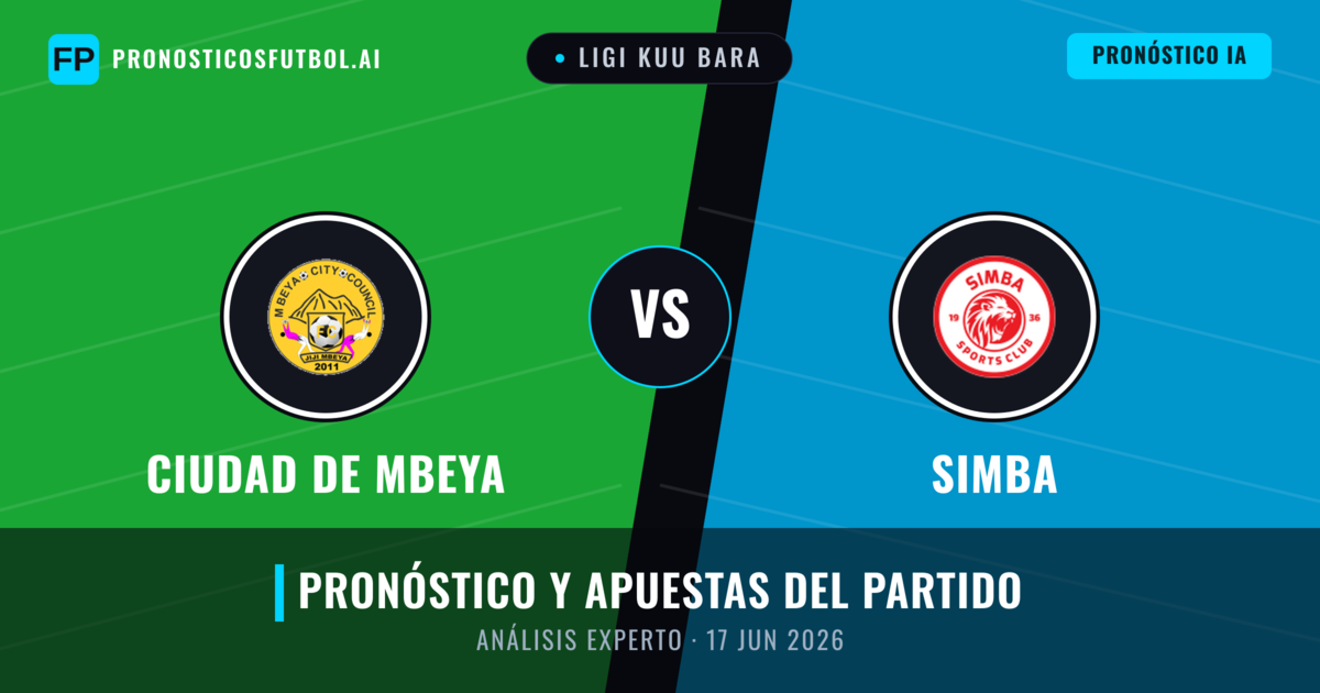 Ciudad de Mbeya vs Simba — pronóstico y previa del partido