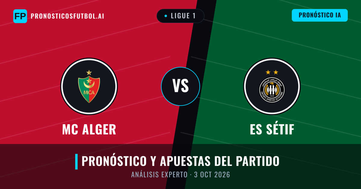 MC Alger vs ES Sétif — pronóstico y previa del partido