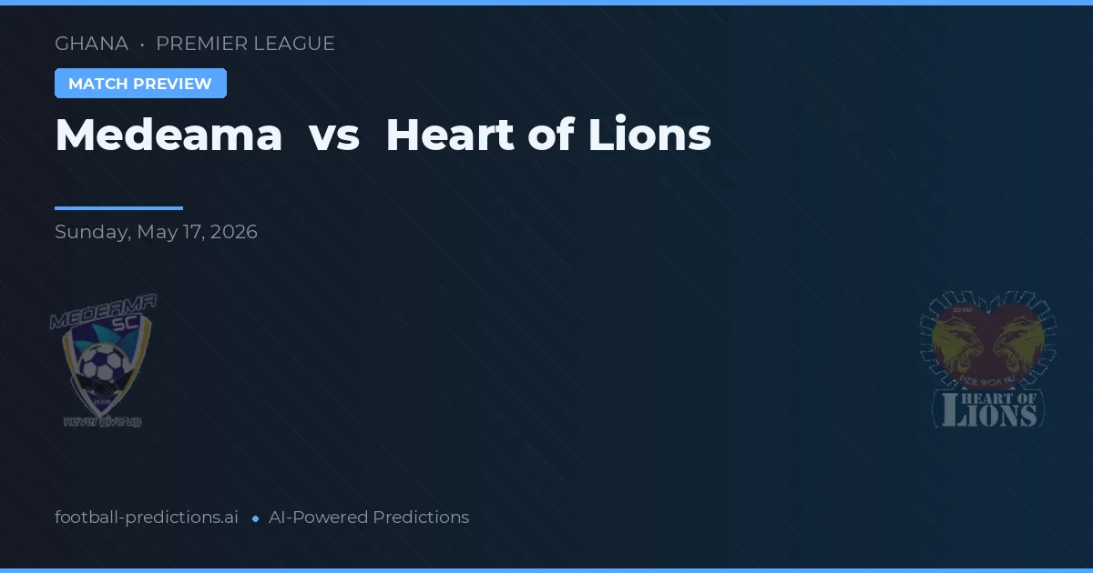 Medeama vs Corazón de Leones — pronóstico y previa del partido